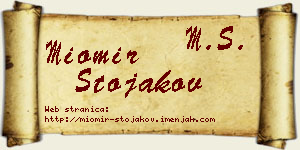 Miomir Stojakov vizit kartica